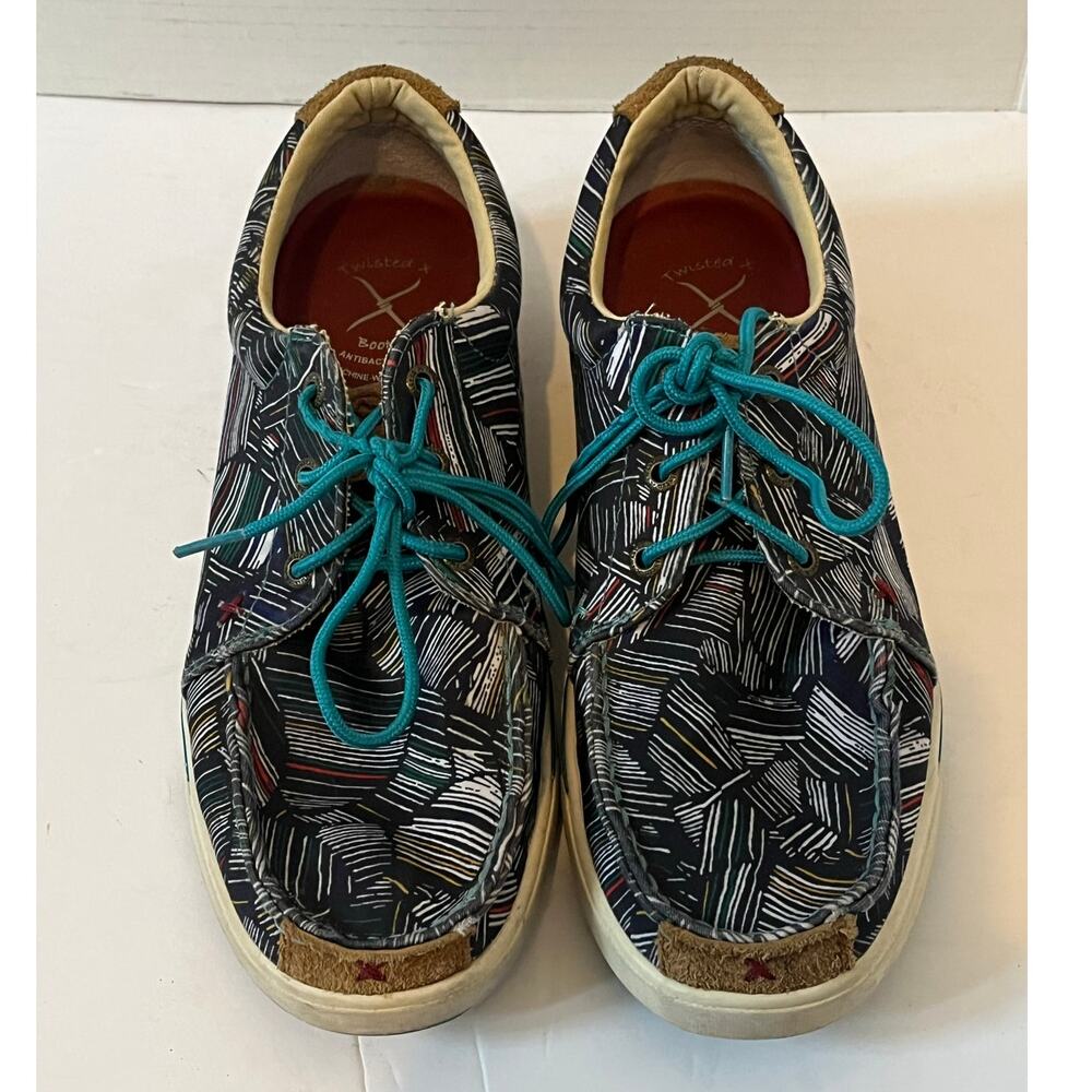 Women's Twisted X Multicolor Print Casual Sneakers Shoes Size 8.5